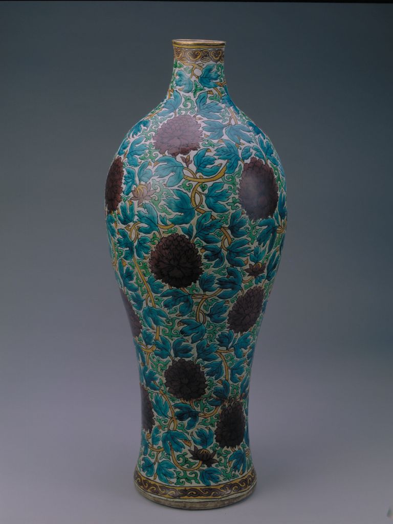 图片[1]-Baidisu tricolor lotus vase-China Archive